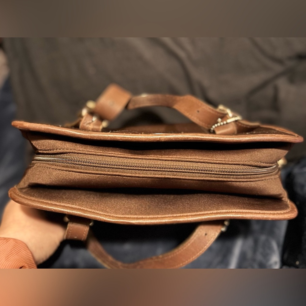 Coach Vintage 6221 Neo Compartment Satchel  (Mahogany) - GUC - Picture 9 of 13